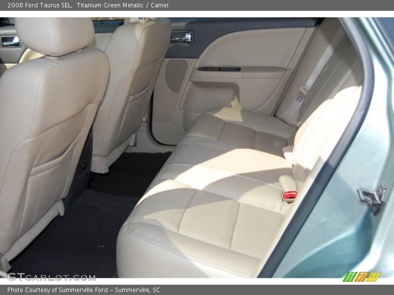 Titanium Green Metallic / Camel 2008 Ford Taurus SEL