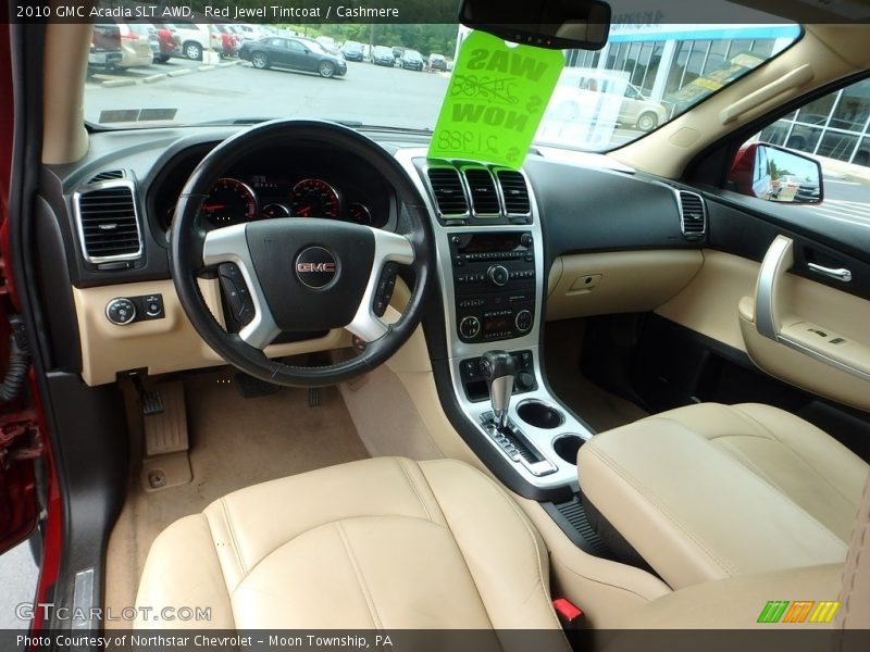 Red Jewel Tintcoat / Cashmere 2010 GMC Acadia SLT AWD