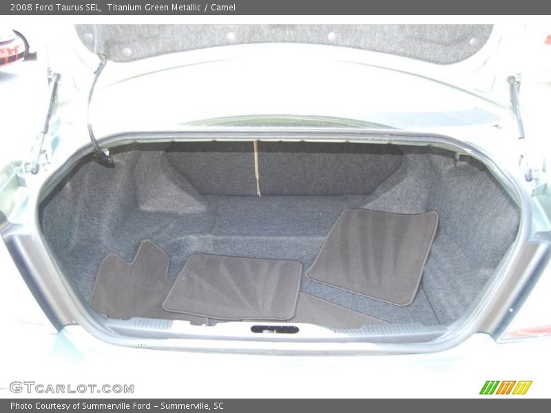 Titanium Green Metallic / Camel 2008 Ford Taurus SEL