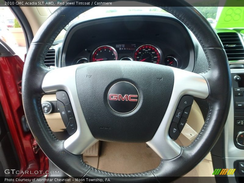 Red Jewel Tintcoat / Cashmere 2010 GMC Acadia SLT AWD