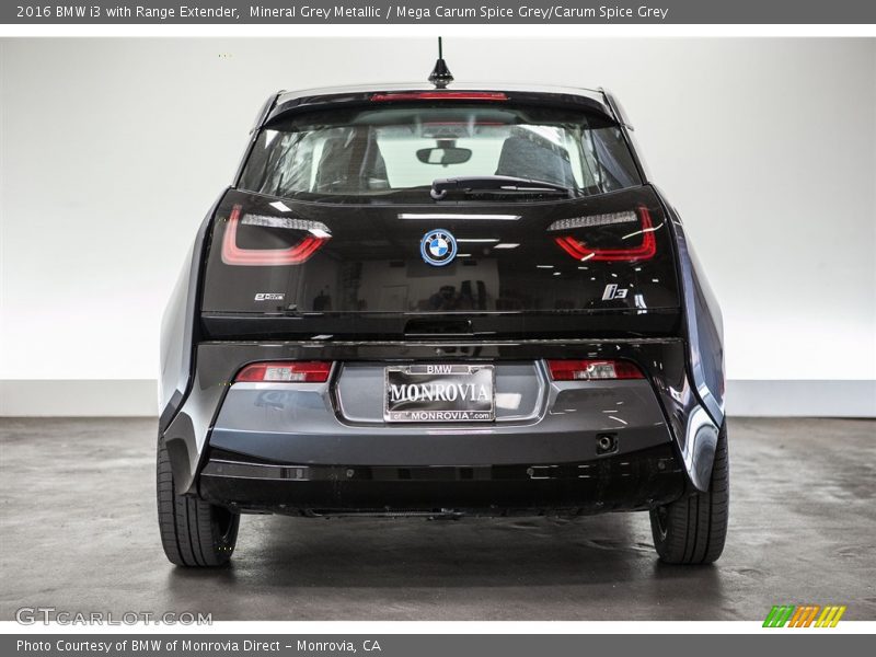 Mineral Grey Metallic / Mega Carum Spice Grey/Carum Spice Grey 2016 BMW i3 with Range Extender