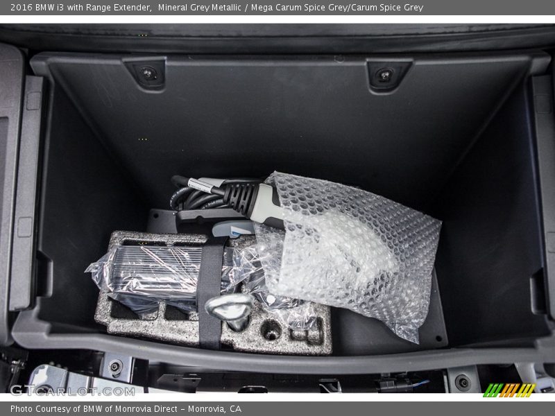 Mineral Grey Metallic / Mega Carum Spice Grey/Carum Spice Grey 2016 BMW i3 with Range Extender