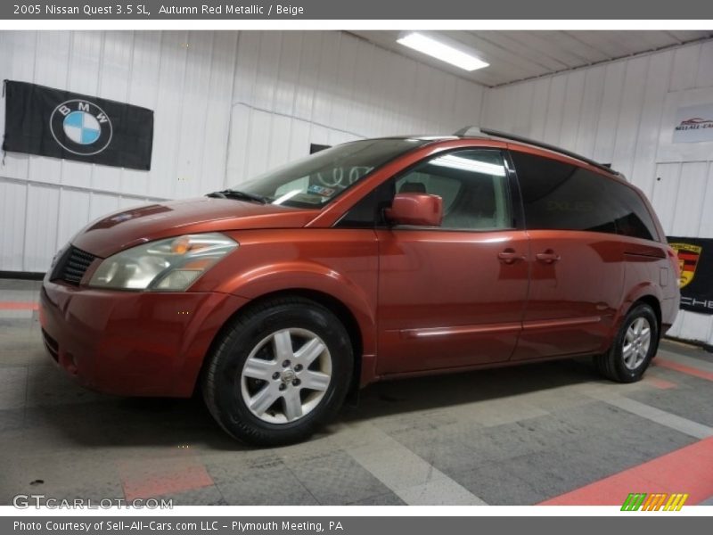 Autumn Red Metallic / Beige 2005 Nissan Quest 3.5 SL