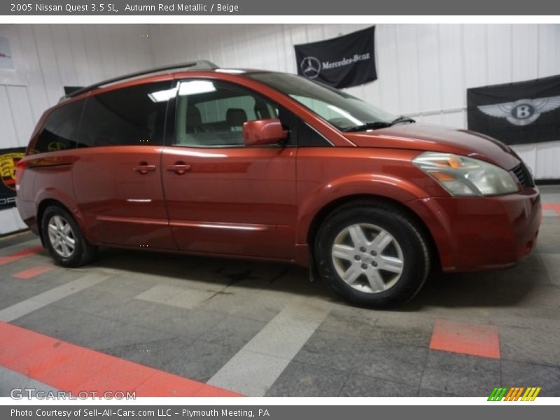 Autumn Red Metallic / Beige 2005 Nissan Quest 3.5 SL