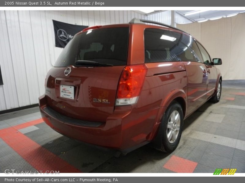 Autumn Red Metallic / Beige 2005 Nissan Quest 3.5 SL