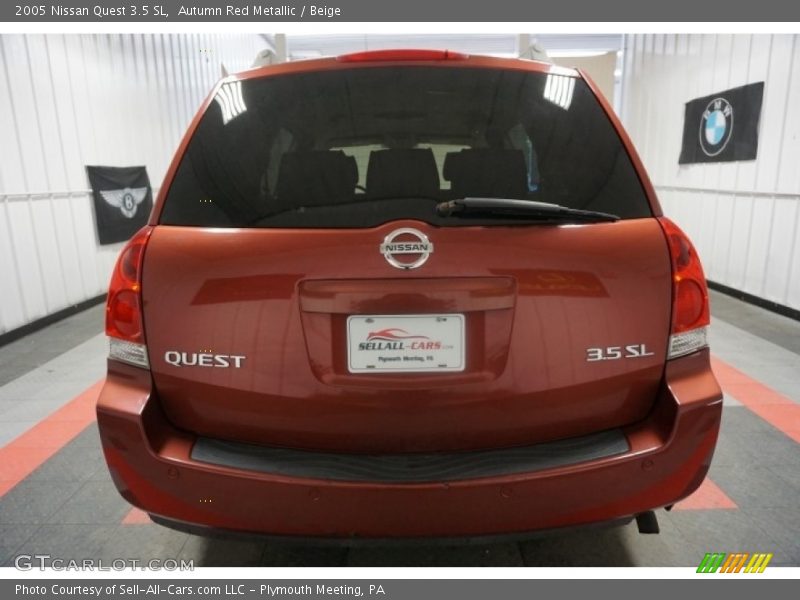 Autumn Red Metallic / Beige 2005 Nissan Quest 3.5 SL