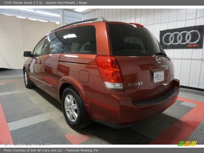 Autumn Red Metallic / Beige 2005 Nissan Quest 3.5 SL