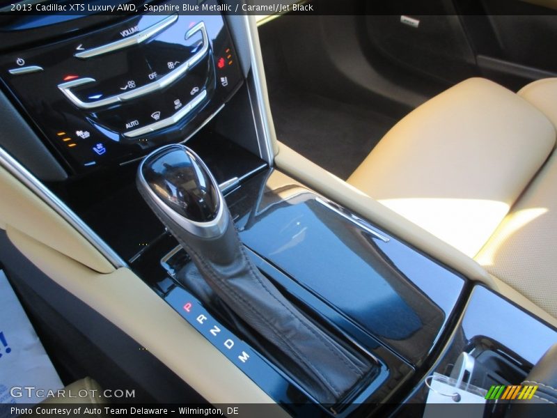 Sapphire Blue Metallic / Caramel/Jet Black 2013 Cadillac XTS Luxury AWD