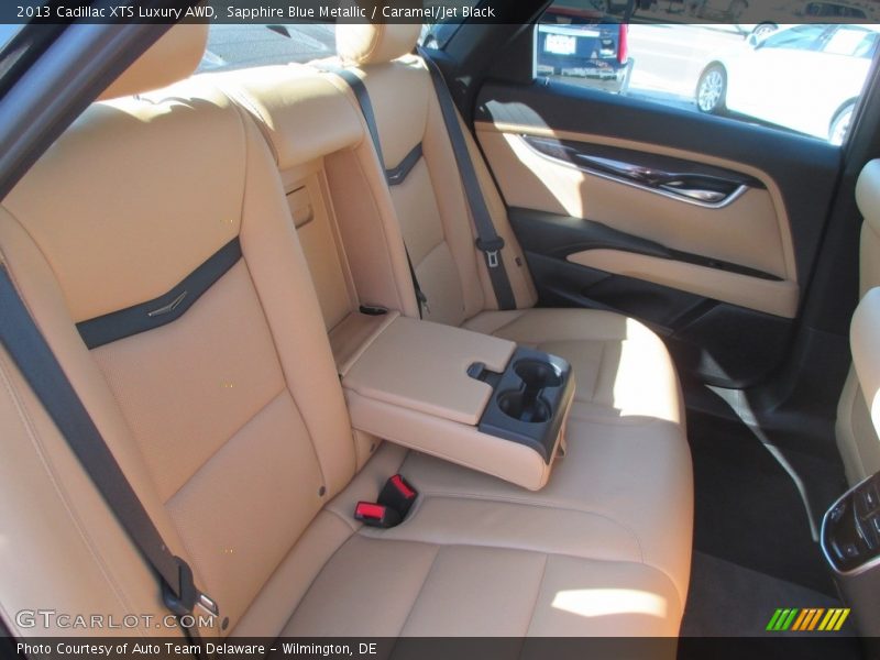 Sapphire Blue Metallic / Caramel/Jet Black 2013 Cadillac XTS Luxury AWD