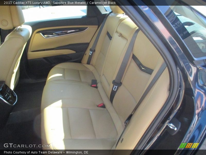 Sapphire Blue Metallic / Caramel/Jet Black 2013 Cadillac XTS Luxury AWD