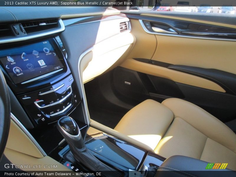 Sapphire Blue Metallic / Caramel/Jet Black 2013 Cadillac XTS Luxury AWD