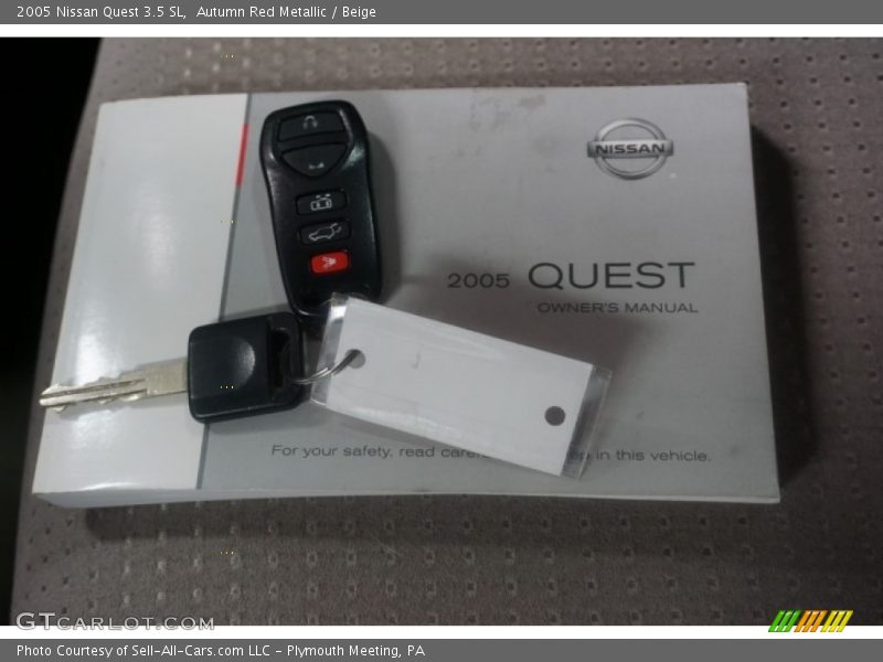 Autumn Red Metallic / Beige 2005 Nissan Quest 3.5 SL