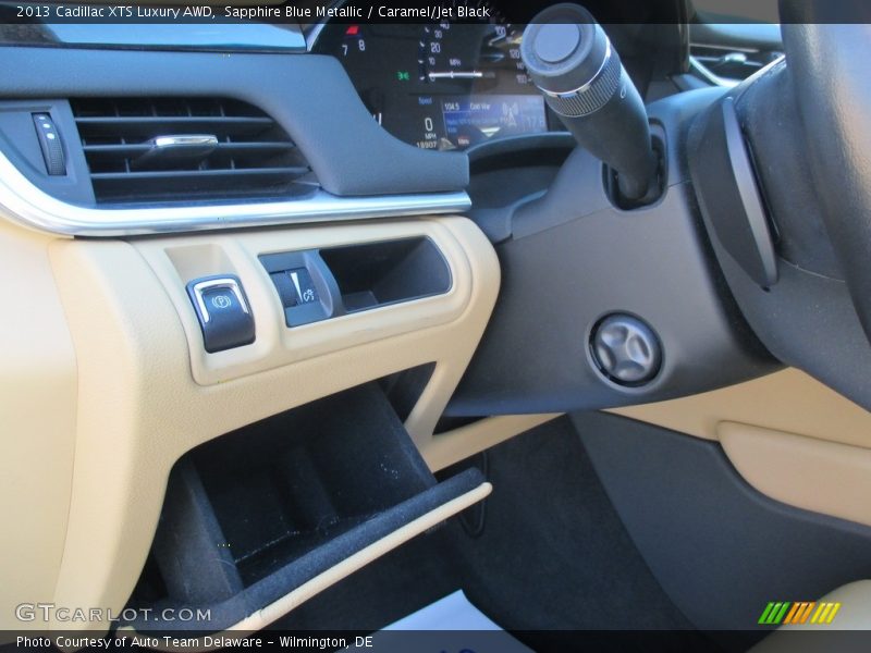 Sapphire Blue Metallic / Caramel/Jet Black 2013 Cadillac XTS Luxury AWD