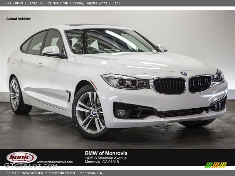 Alpine White / Black 2016 BMW 3 Series 335i xDrive Gran Turismo