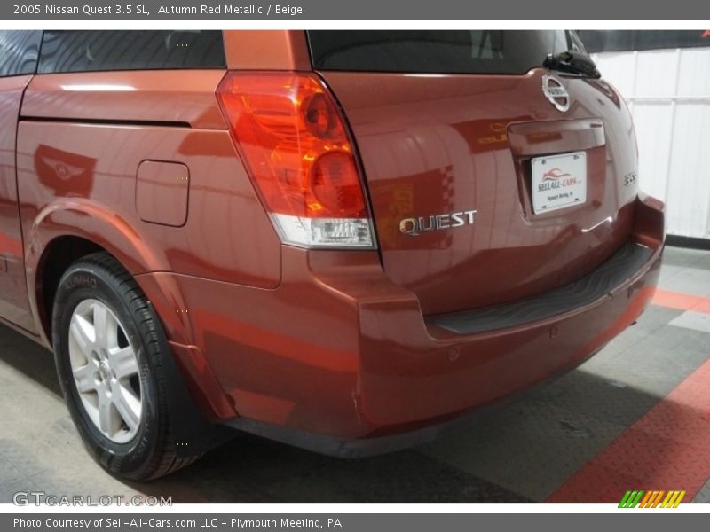 Autumn Red Metallic / Beige 2005 Nissan Quest 3.5 SL