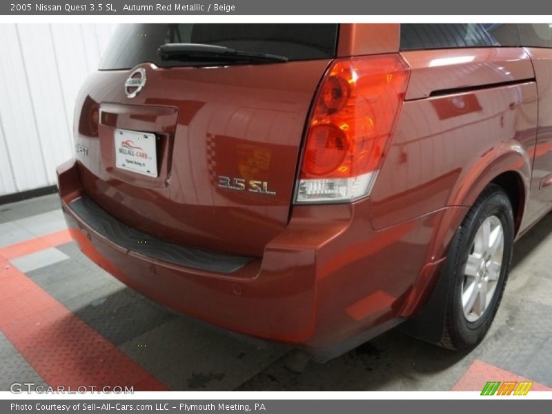 Autumn Red Metallic / Beige 2005 Nissan Quest 3.5 SL