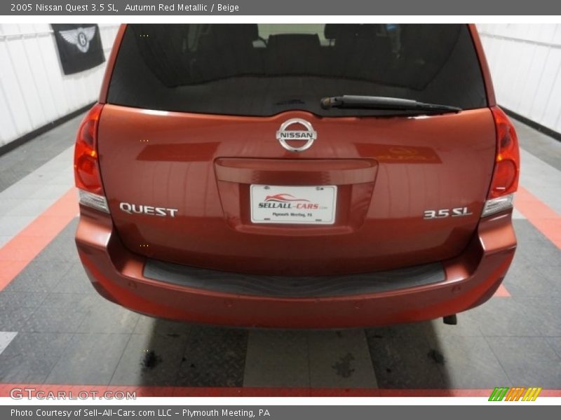 Autumn Red Metallic / Beige 2005 Nissan Quest 3.5 SL