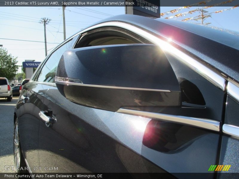 Sapphire Blue Metallic / Caramel/Jet Black 2013 Cadillac XTS Luxury AWD