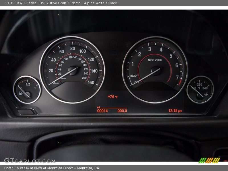 Alpine White / Black 2016 BMW 3 Series 335i xDrive Gran Turismo