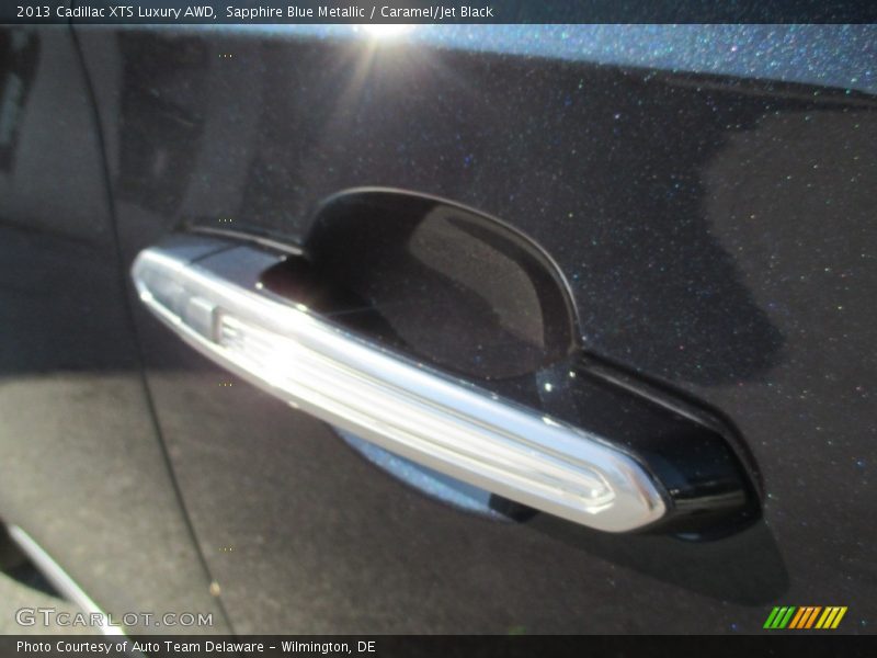 Sapphire Blue Metallic / Caramel/Jet Black 2013 Cadillac XTS Luxury AWD
