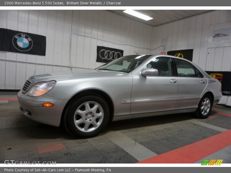 Brilliant Silver Metallic / Charcoal 2000 Mercedes-Benz S 500 Sedan