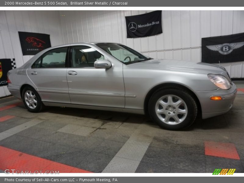 Brilliant Silver Metallic / Charcoal 2000 Mercedes-Benz S 500 Sedan