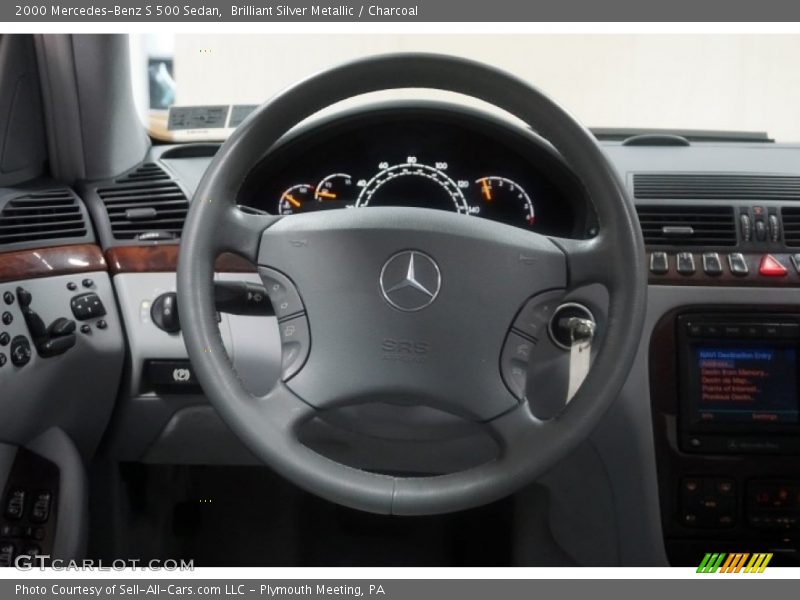 Brilliant Silver Metallic / Charcoal 2000 Mercedes-Benz S 500 Sedan