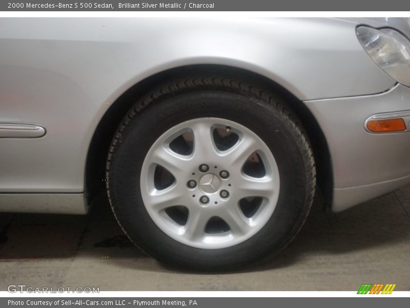 Brilliant Silver Metallic / Charcoal 2000 Mercedes-Benz S 500 Sedan