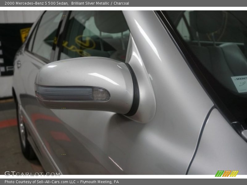 Brilliant Silver Metallic / Charcoal 2000 Mercedes-Benz S 500 Sedan