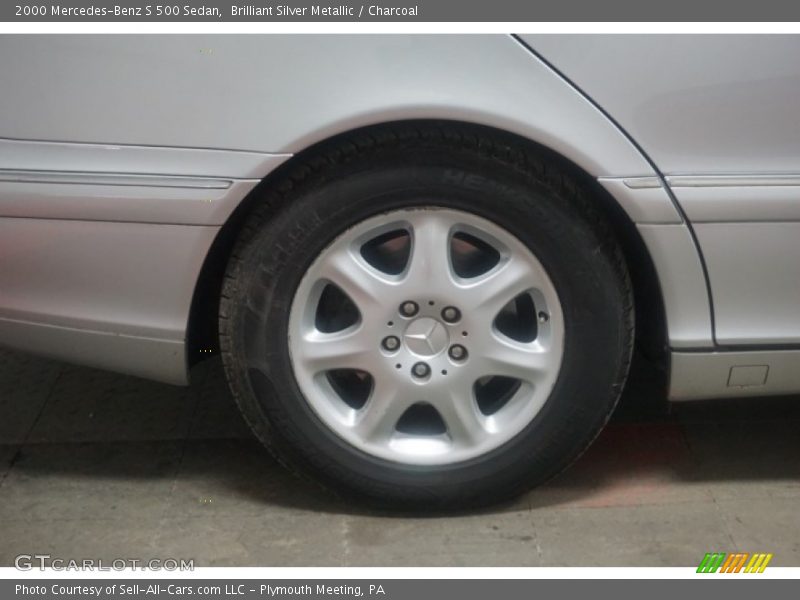 Brilliant Silver Metallic / Charcoal 2000 Mercedes-Benz S 500 Sedan