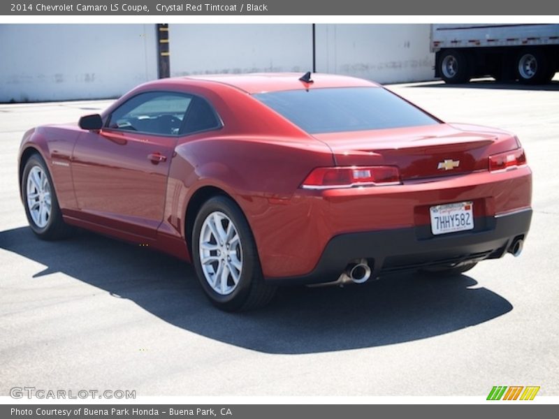 Crystal Red Tintcoat / Black 2014 Chevrolet Camaro LS Coupe