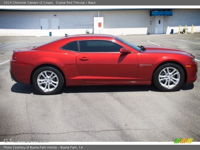 Crystal Red Tintcoat / Black 2014 Chevrolet Camaro LS Coupe