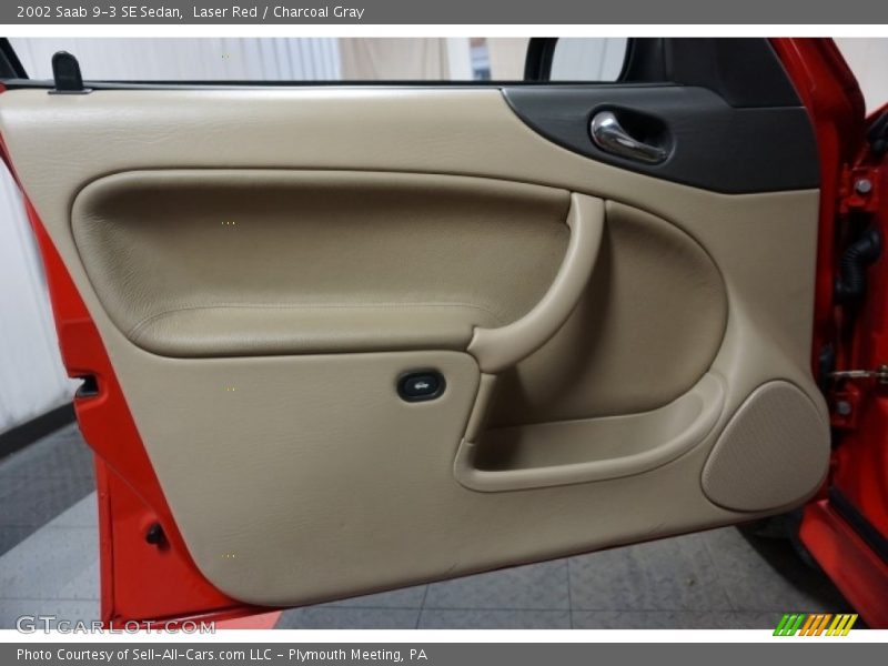 Laser Red / Charcoal Gray 2002 Saab 9-3 SE Sedan