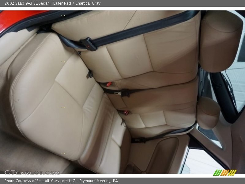 Laser Red / Charcoal Gray 2002 Saab 9-3 SE Sedan