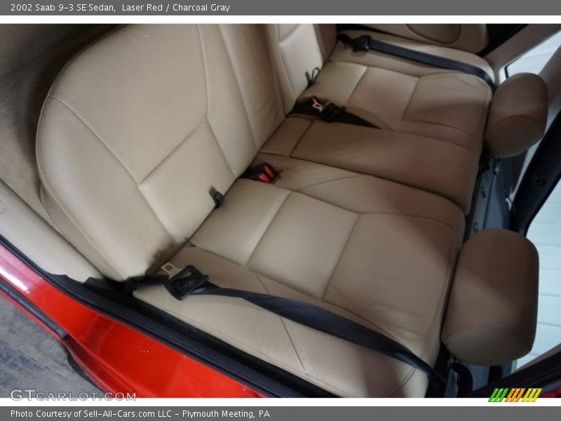 Laser Red / Charcoal Gray 2002 Saab 9-3 SE Sedan