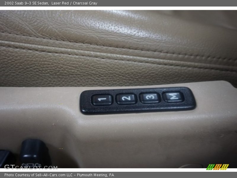 Laser Red / Charcoal Gray 2002 Saab 9-3 SE Sedan