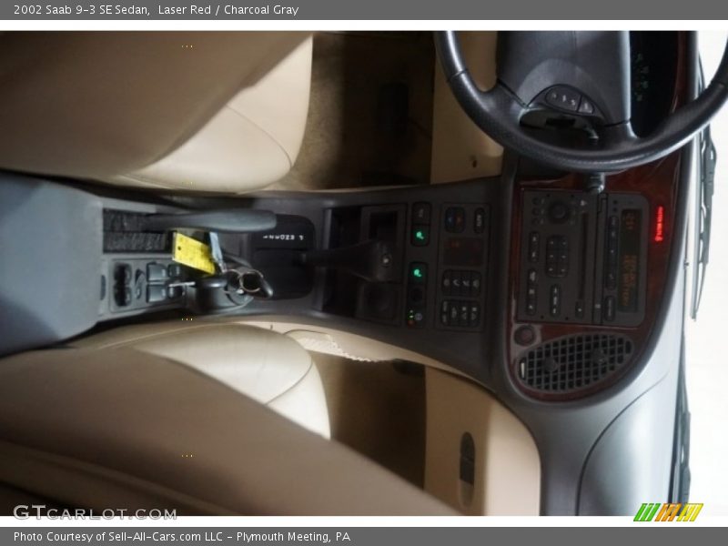 Laser Red / Charcoal Gray 2002 Saab 9-3 SE Sedan