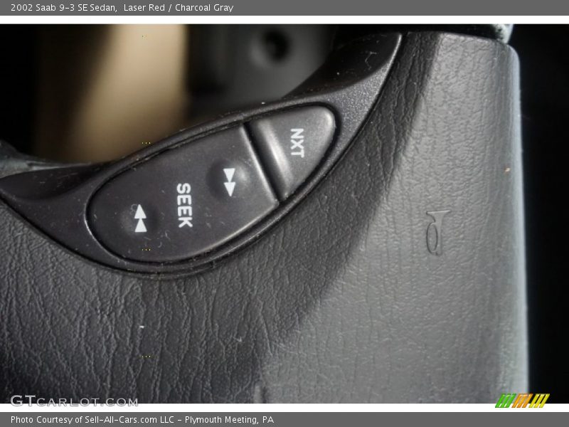 Laser Red / Charcoal Gray 2002 Saab 9-3 SE Sedan