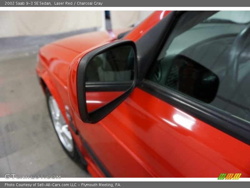 Laser Red / Charcoal Gray 2002 Saab 9-3 SE Sedan