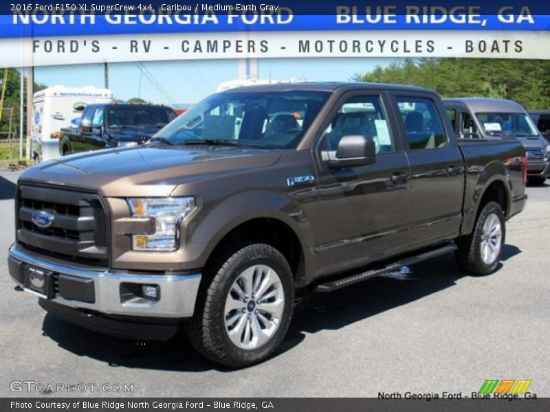 Caribou / Medium Earth Gray 2016 Ford F150 XL SuperCrew 4x4