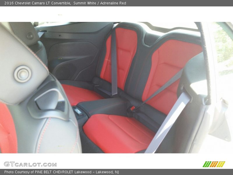 Summit White / Adrenaline Red 2016 Chevrolet Camaro LT Convertible