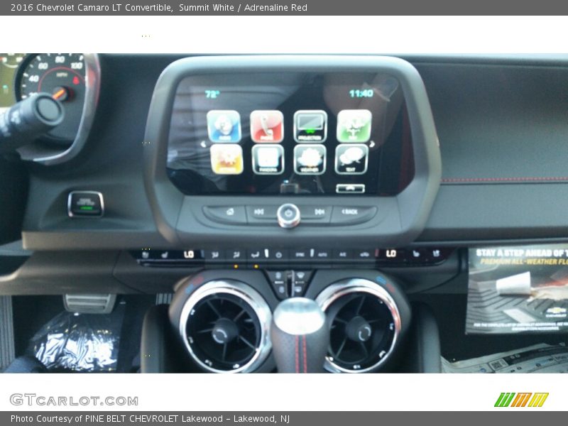 Summit White / Adrenaline Red 2016 Chevrolet Camaro LT Convertible