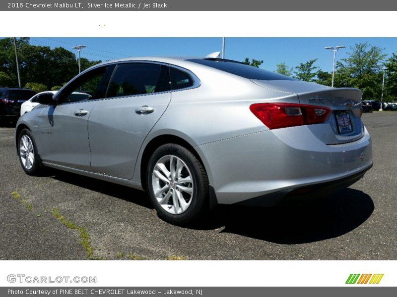 Silver Ice Metallic / Jet Black 2016 Chevrolet Malibu LT