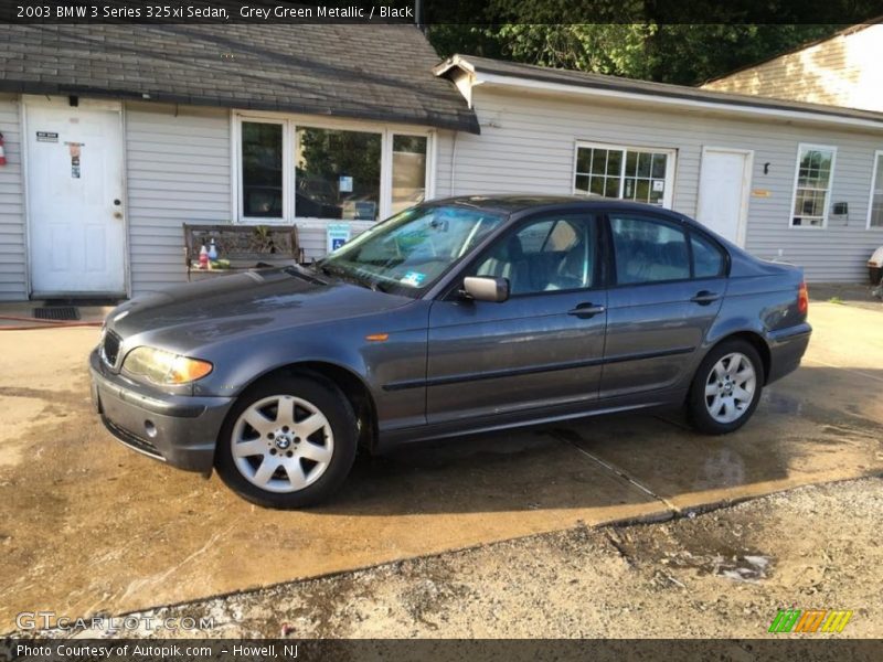 Grey Green Metallic / Black 2003 BMW 3 Series 325xi Sedan