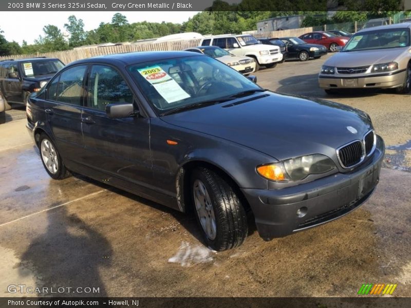 Grey Green Metallic / Black 2003 BMW 3 Series 325xi Sedan