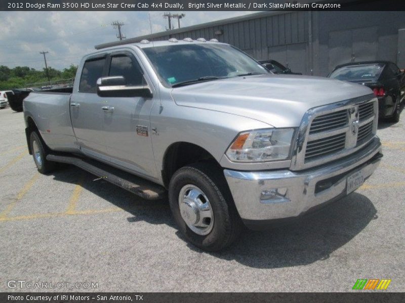 Bright Silver Metallic / Dark Slate/Medium Graystone 2012 Dodge Ram 3500 HD Lone Star Crew Cab 4x4 Dually