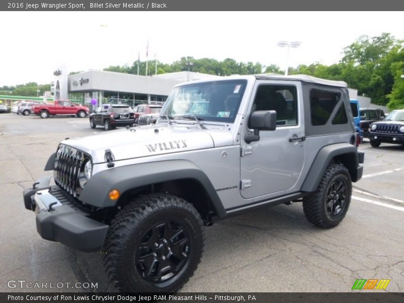 Billet Silver Metallic / Black 2016 Jeep Wrangler Sport