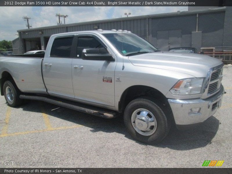 Bright Silver Metallic / Dark Slate/Medium Graystone 2012 Dodge Ram 3500 HD Lone Star Crew Cab 4x4 Dually