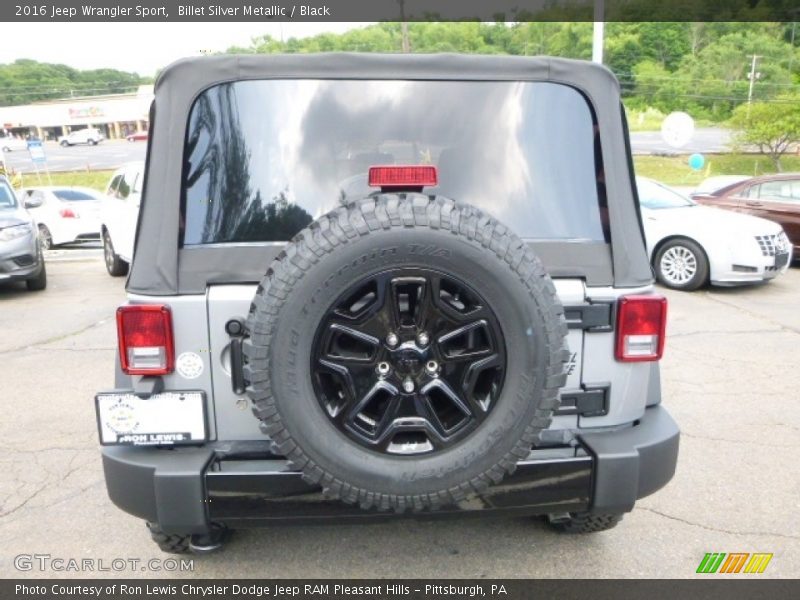 Billet Silver Metallic / Black 2016 Jeep Wrangler Sport