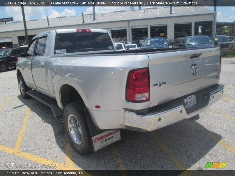 Bright Silver Metallic / Dark Slate/Medium Graystone 2012 Dodge Ram 3500 HD Lone Star Crew Cab 4x4 Dually